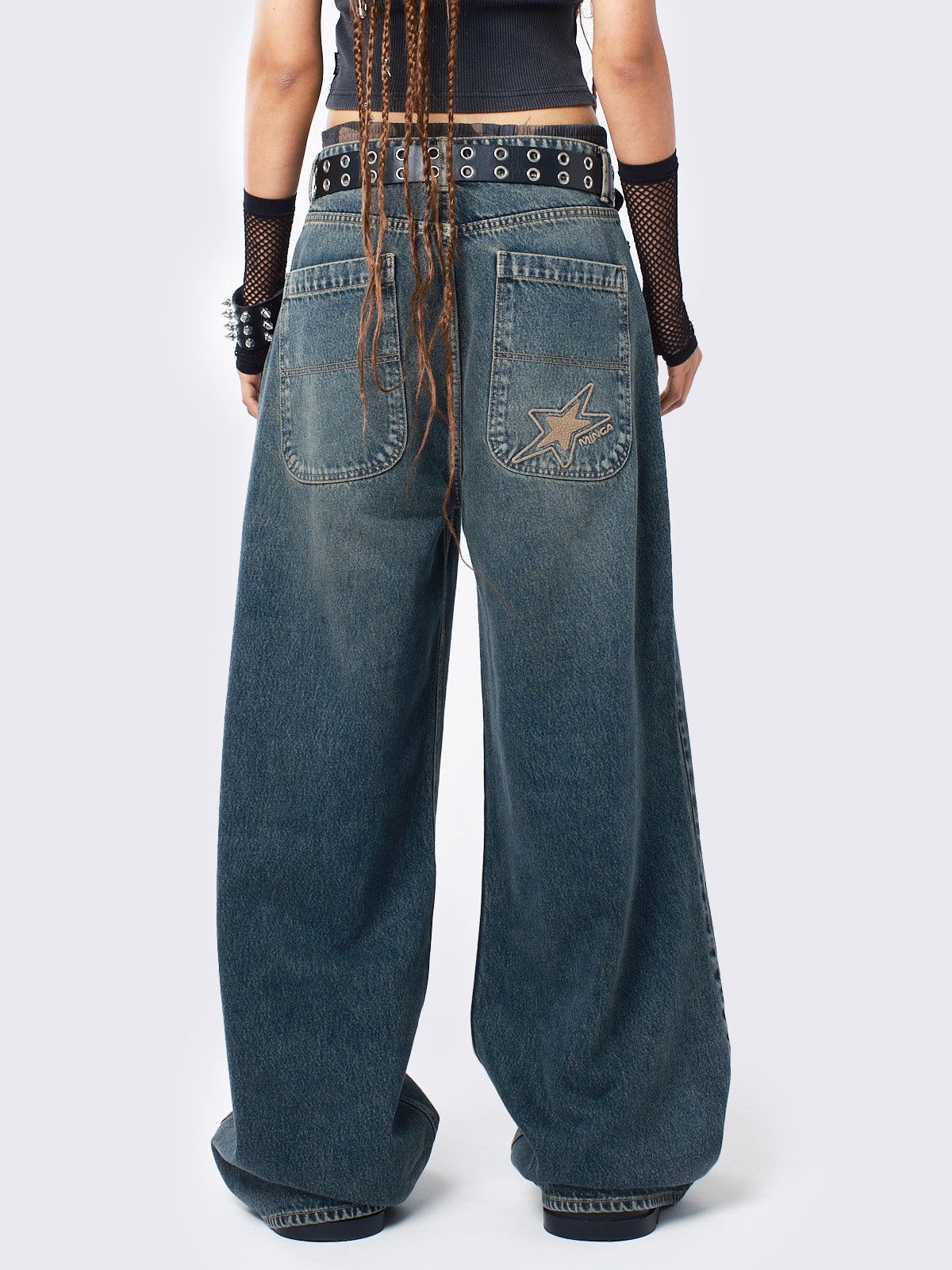 Echo Washed Overdye Baggy Jeans