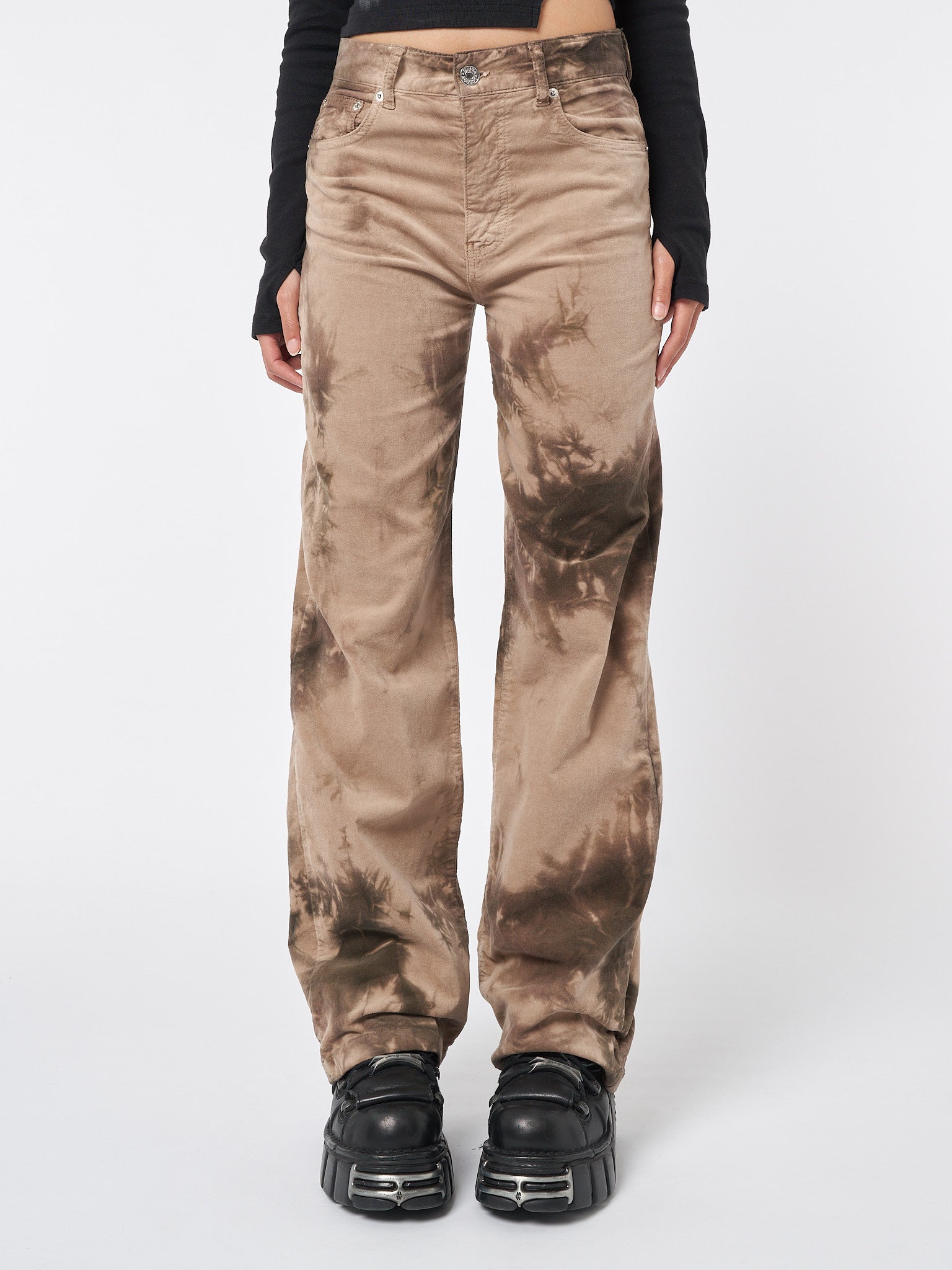 Haze Tie Dye Velvet Pants - Minga London