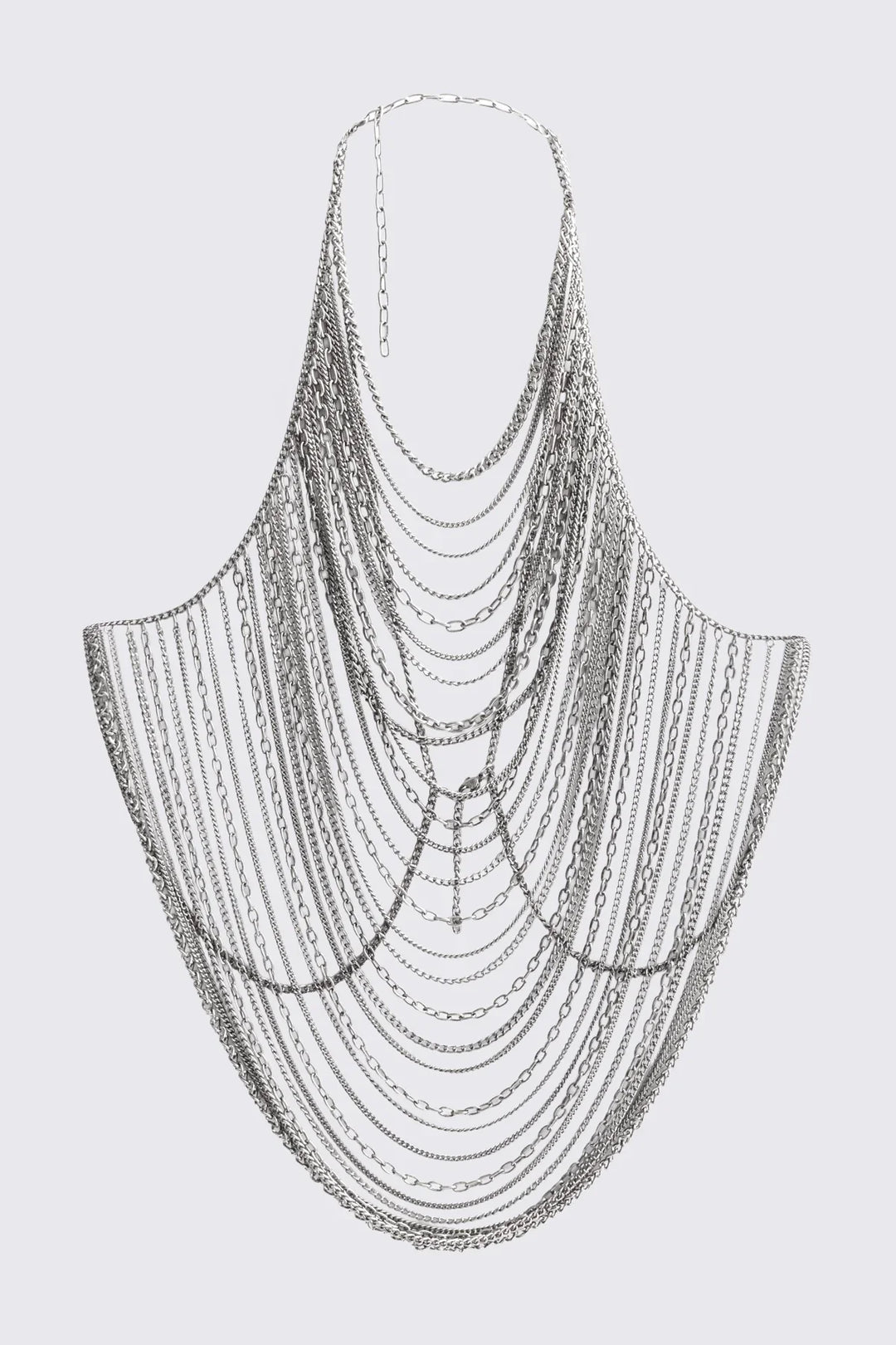 mingalondon ネックレス Body Chain Necklace Draped Antique Silver | Minga London