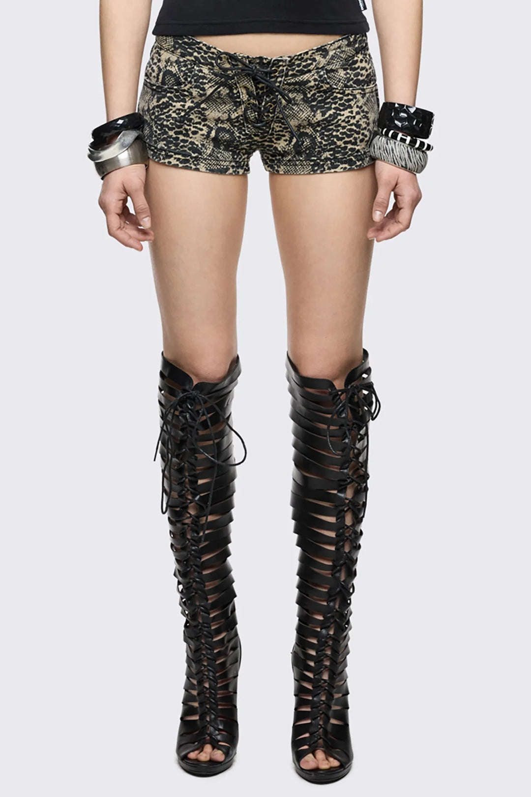 Snake Print Hot Pants | Minga London
