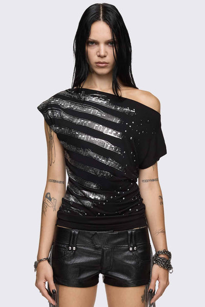 トップス Minga London spikey setup tops
