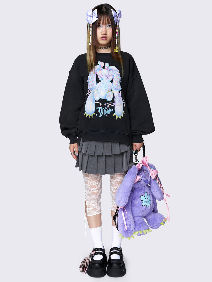 X-girl（エックスガール）の「BUZZED BUNNY L/S SWEAT TOP