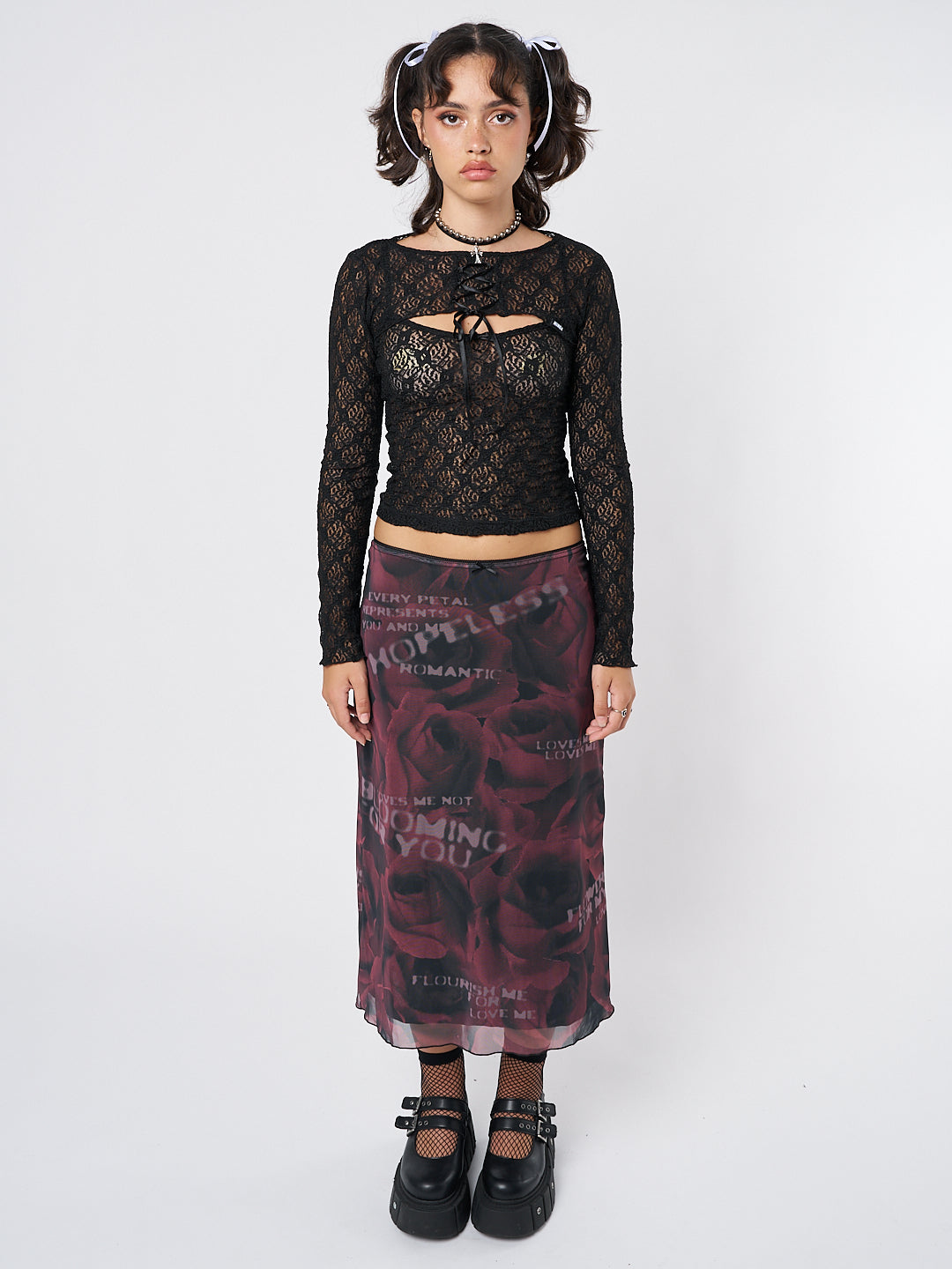 Dahlia Black Shrug & Cami Top Lace Set - Minga London