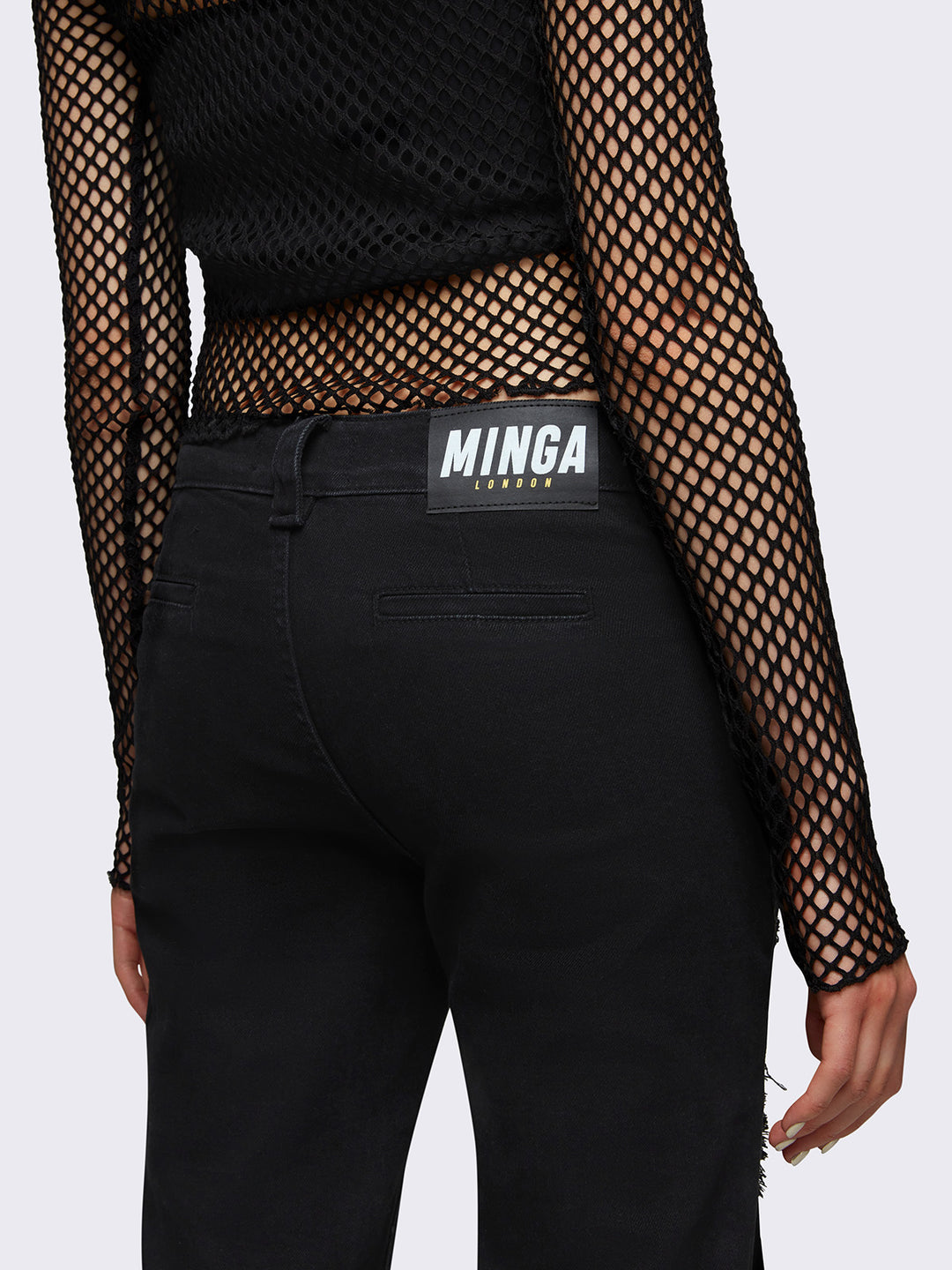 Black jeans and fishnet tights clearance