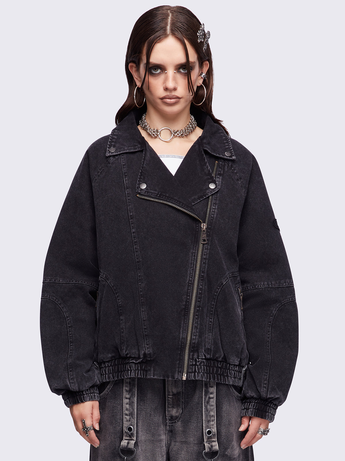 Harley Black Bomber Jacket