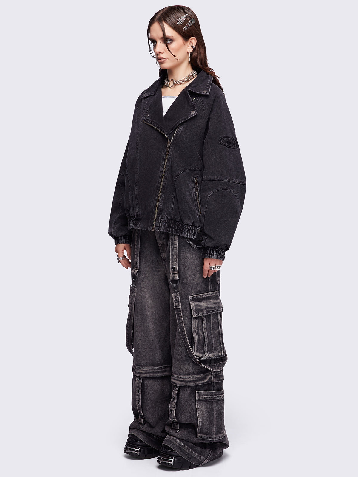 Harley Black Bomber Jacket