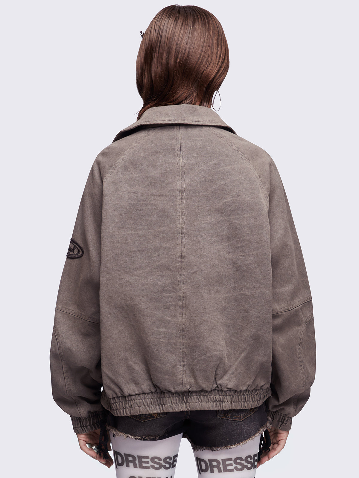 Harley Taupe Bomber Jacket