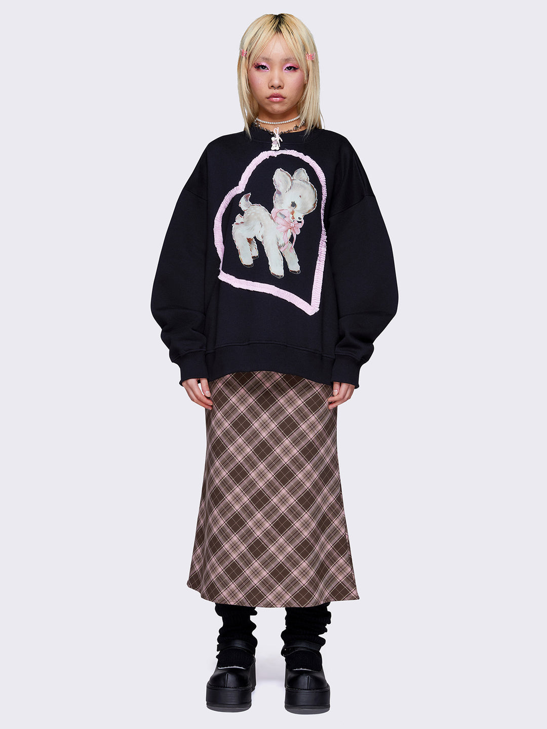 国内未入荷 Minga London - BRUTALIST CHOKER Minga London Argyle Jumper | Urban Outfitters UK
