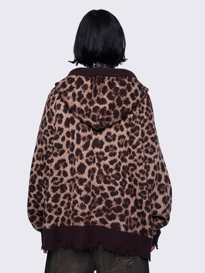 トップス 00s leopard fur hoodie japanese label 00S Japanese Label Leopard Hoodie | eBay
