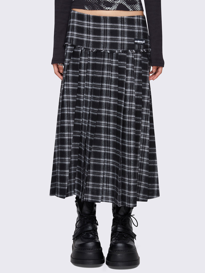 Plaid pleated skirt wholesale online