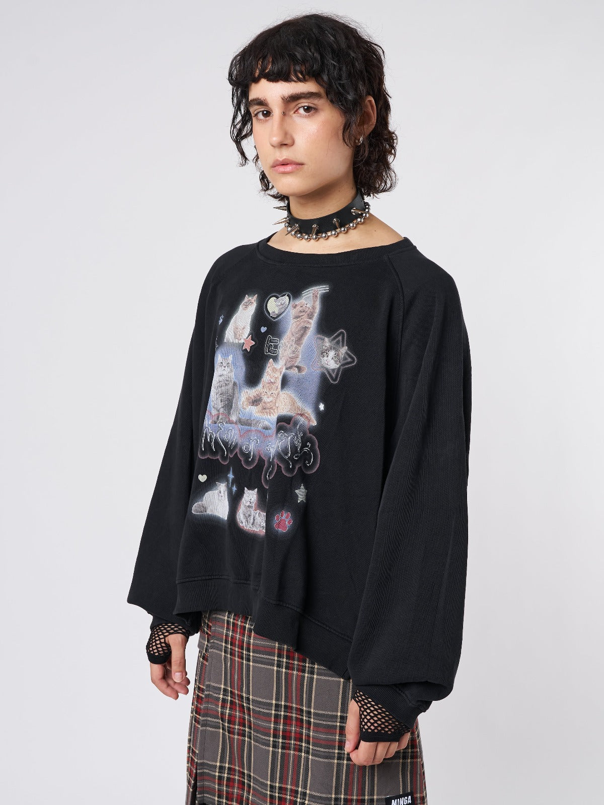 Meow or Never Kitty Sweatshirt - Minga London