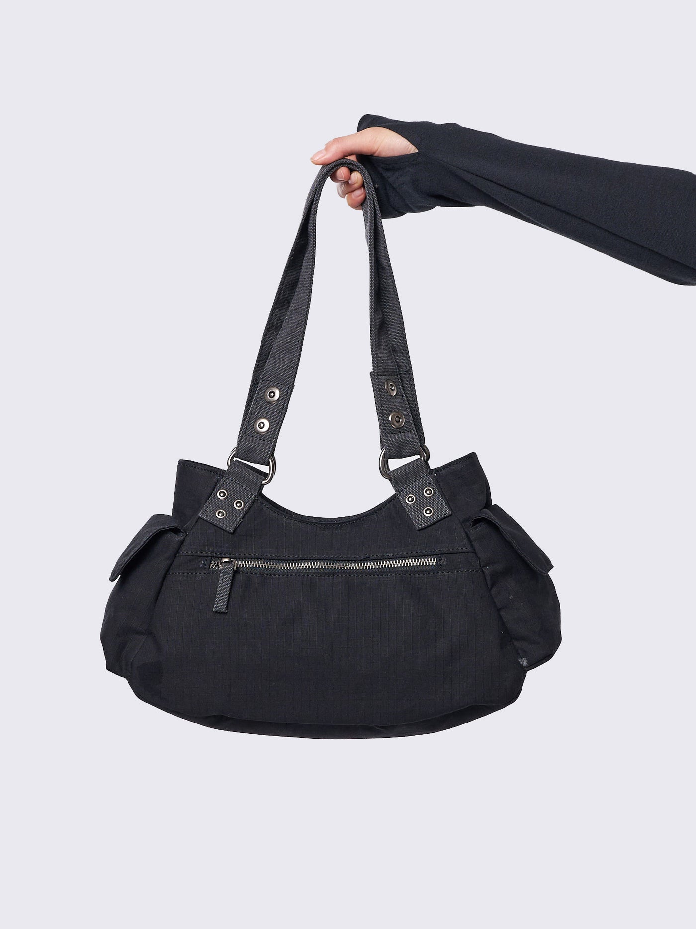 Minga Black Utility Multi Pocket Bag