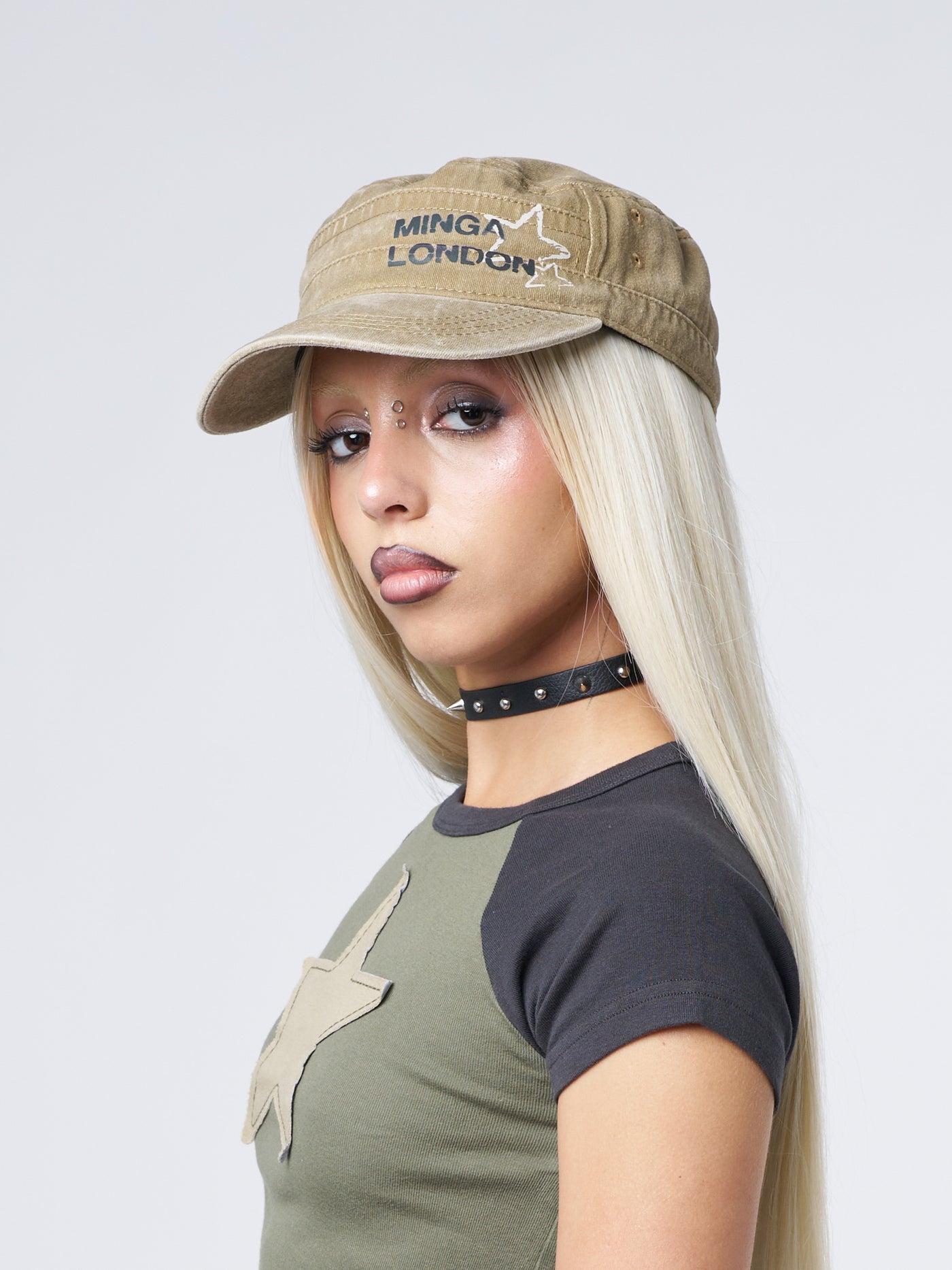 Minga Star Beige Military Cap | Minga London