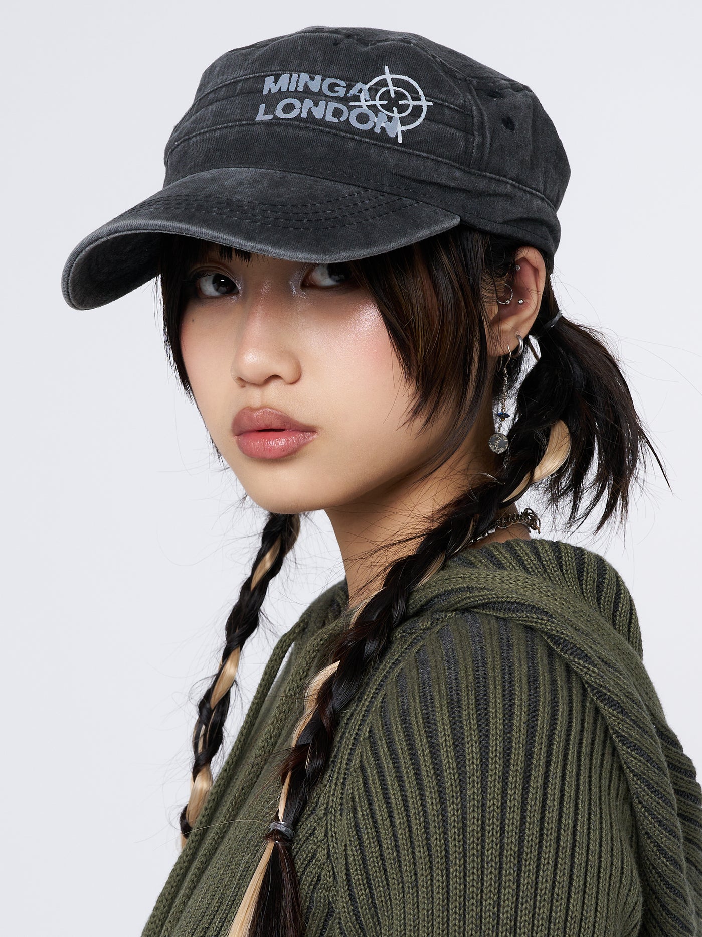 Minga Star Black Military Cap - Minga London