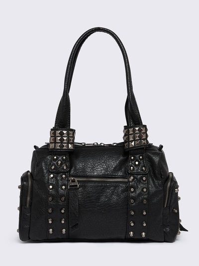 Myrrh Black Vegan Shoulder Bag