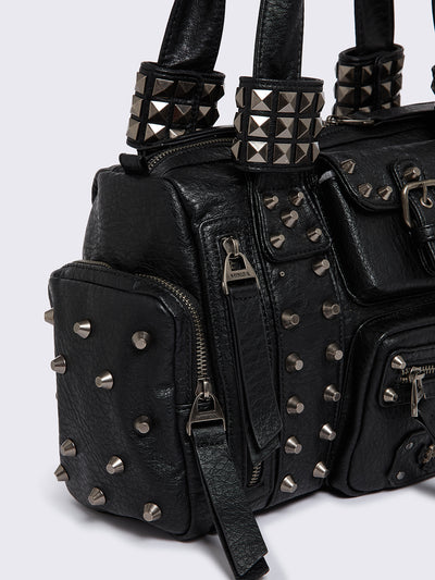 Myrrh Black Vegan Shoulder Bag