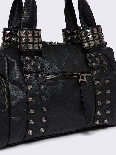 Myrrh Black Vegan Shoulder Bag