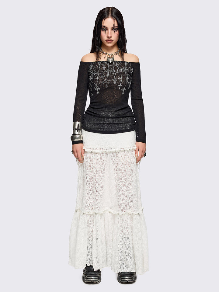 トップス rosarymoon off shoulder tunic Rosary_Off-Shoulder_Top4_720x.