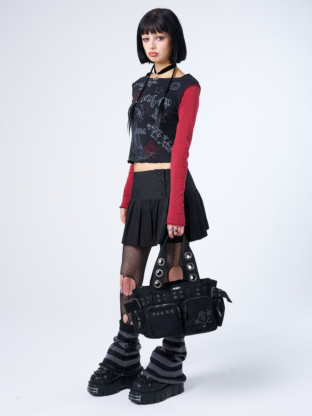 archive grunge gimmick bag black y2k バッグ