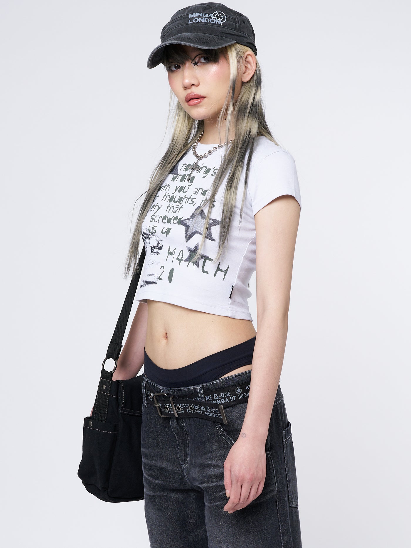 Society Star Graphic Baby Tee - Minga London