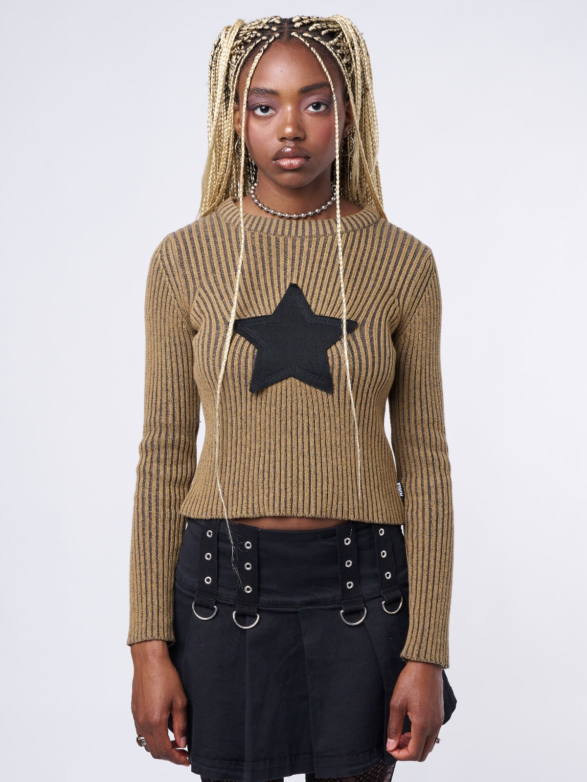 Star! Brown Chunky Knit Jumper