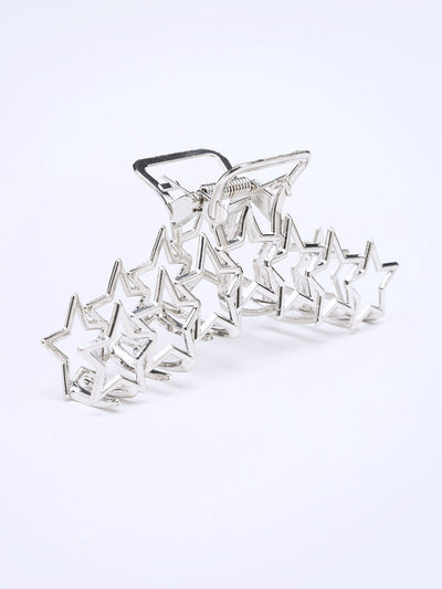 Stars Aligned Silver Claw Clip