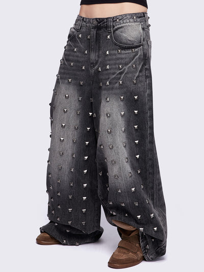 Studded Super Baggy Jeans