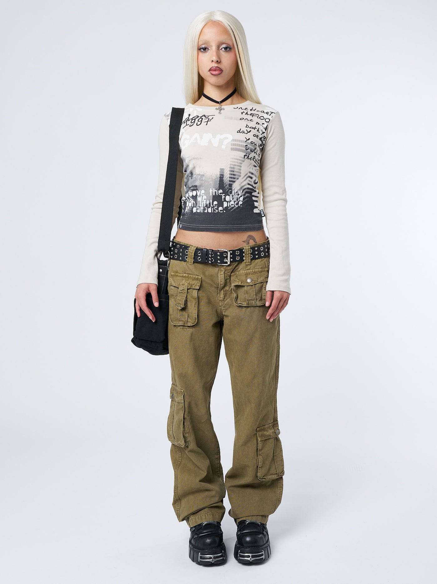 Trooper Beige Multi Pocket Cargo Pants - Minga London