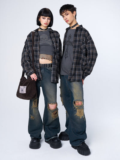 Tyler Black & Grey Checked Shirt