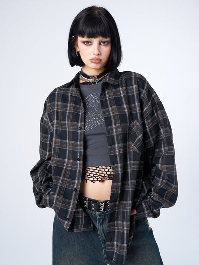 Tyler Black & Grey Checked Shirt