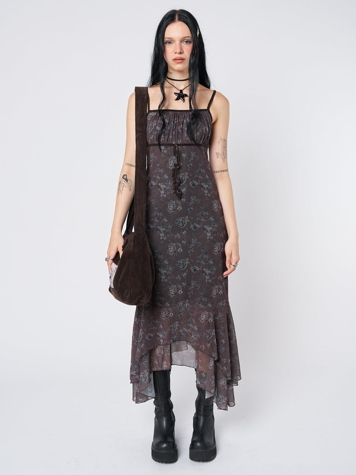 Zelda Floral Layered Maxi Dress - Minga London