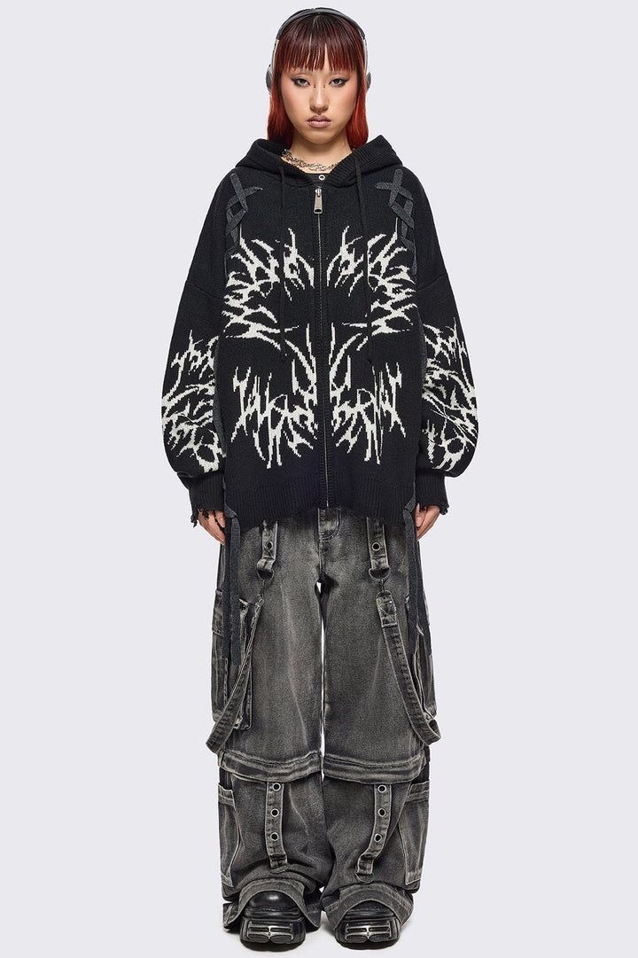 00’s archive FUGA ハイネック 多重zip hoodie Vick zip hoodie - burnt olive - Horsefeathers