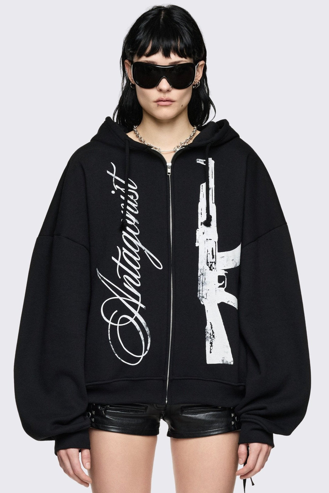 The Enemy Professionals ブラックパーカー Mサイズ The Enemy Crop Top Hoodie – Peace & Leisure