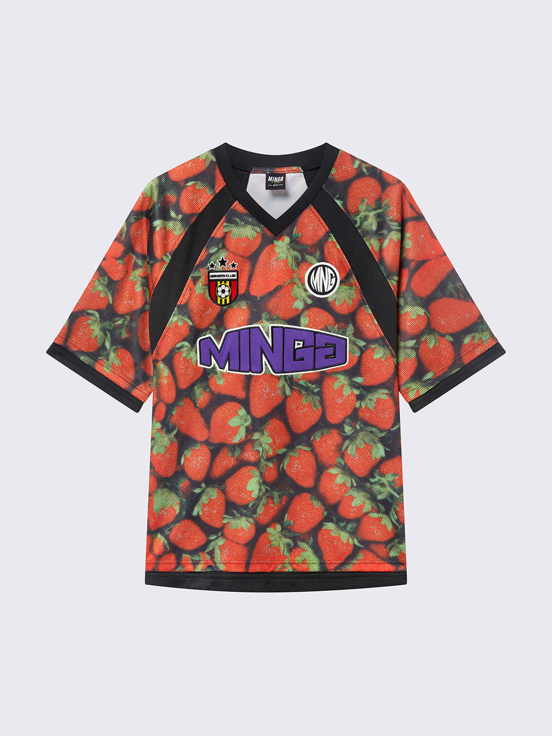 Strawberry Football Jersey T-shirt | Minga London
