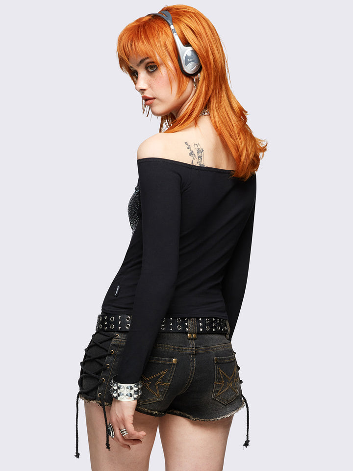 【WOOHWA】LONDON MIDI SH OPS Shapewear Mesh Sleeve Cutout Sweetheart Sculpting Bodysuit
