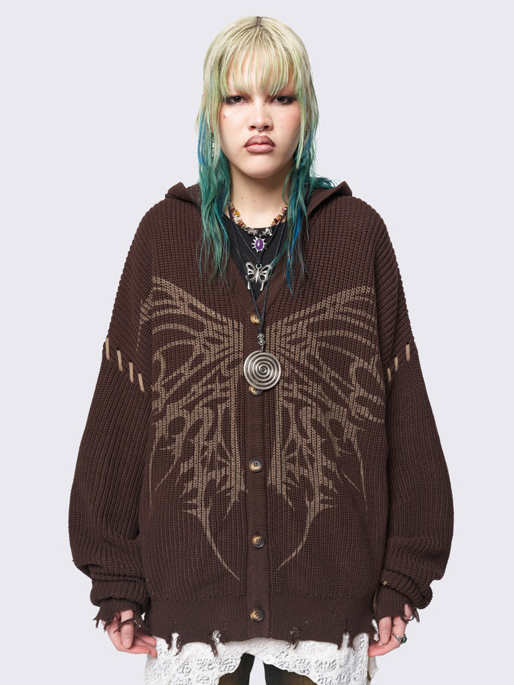 flutterby-brown-hooded-knit-