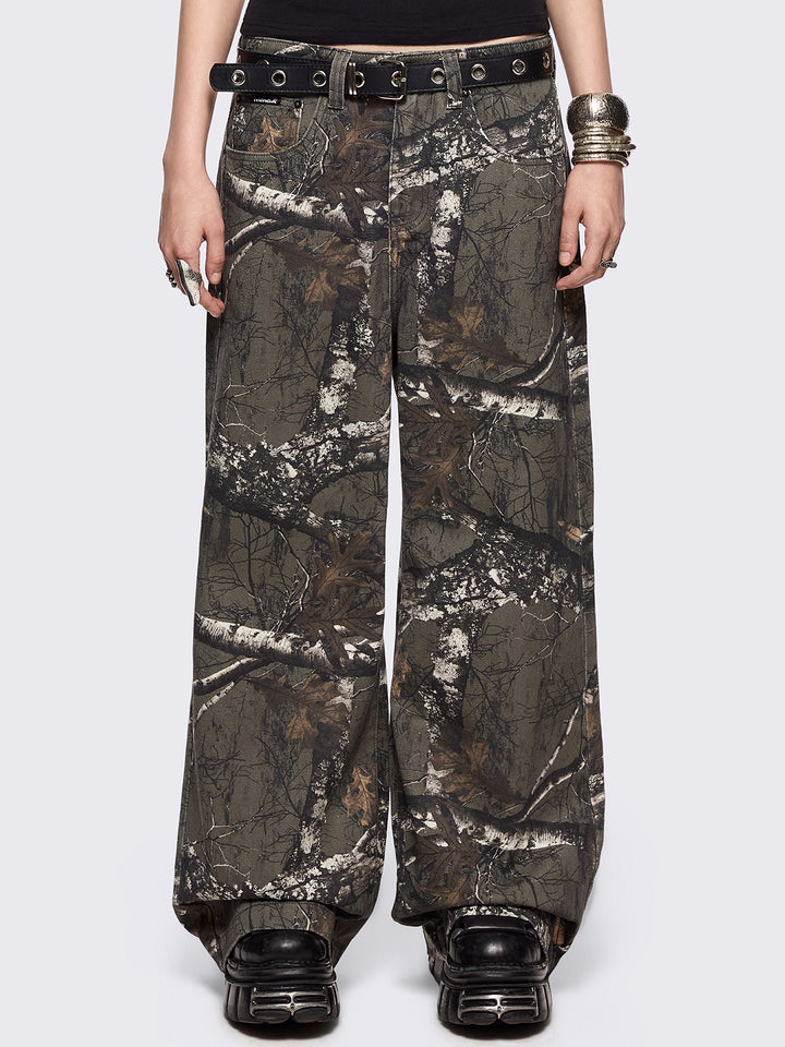 Baggy Jean Realtree® AP Camo Revice Denim Baggy Wide Leg Realtree Camo Cargo Pants