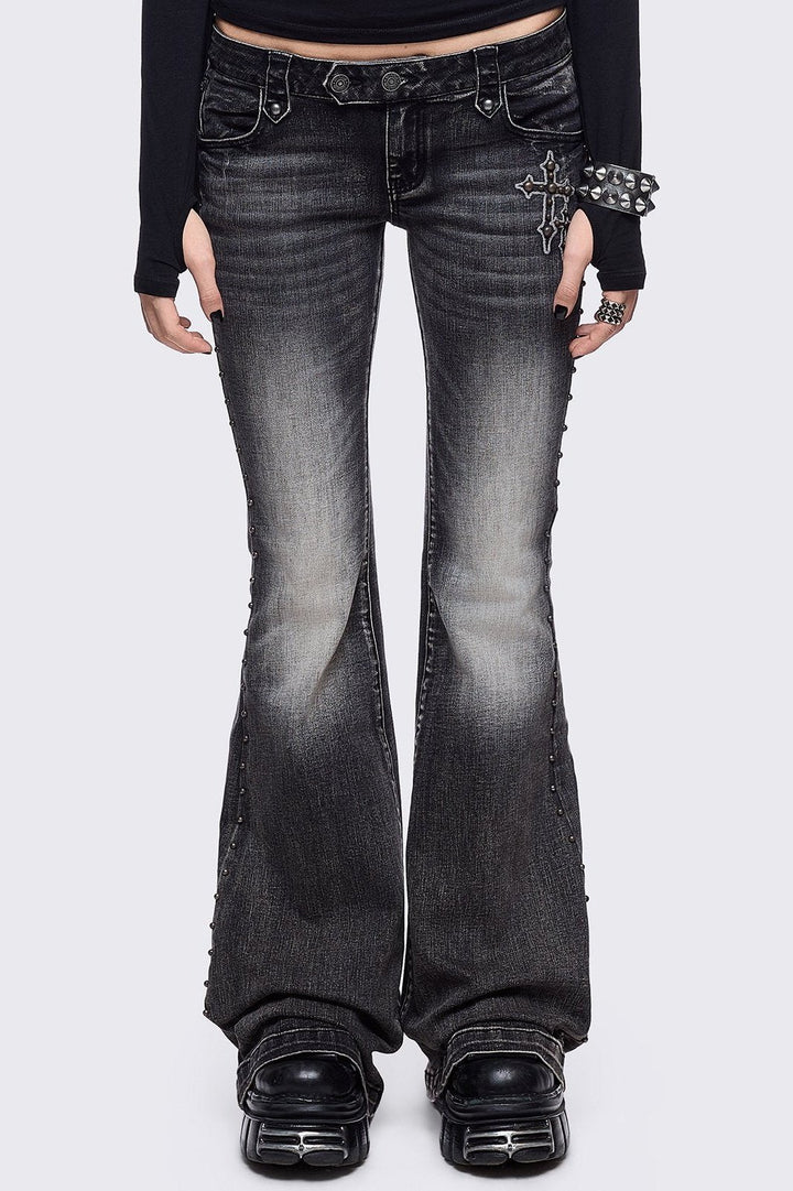 holy-damage-flared-jeans-