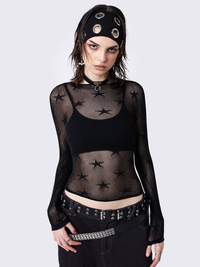 In the Stars Fishnet Top