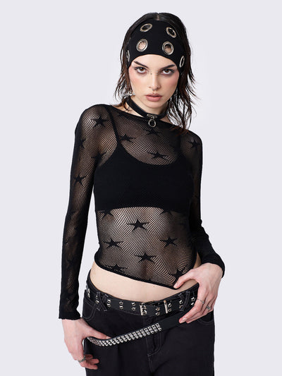 In the Stars Fishnet Top