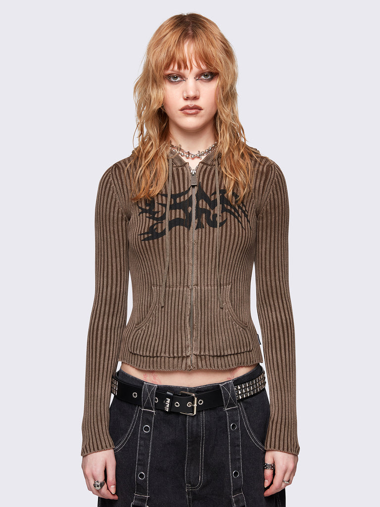 kai-taupe-knitted-zip-up-