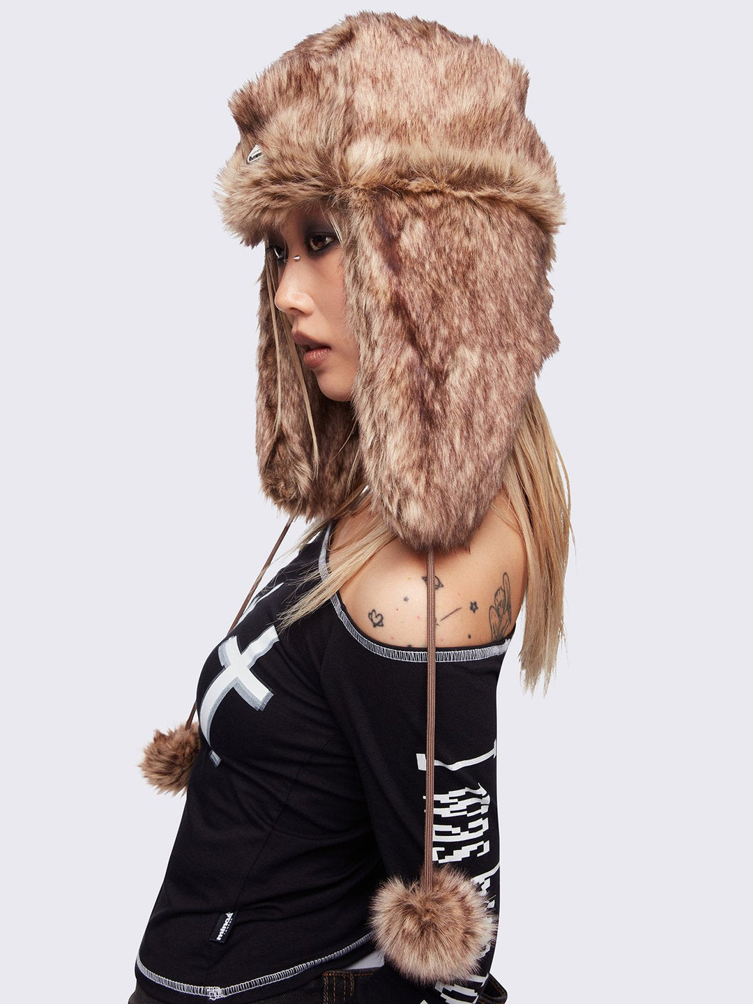帽子 minga london ORION FURRY TRAPPER HAT minga london ORION FURRY TRAPPER HAT