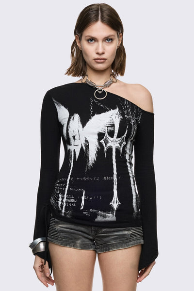 Long Sleeve Tops | Graphics, Y2k & Grunge Styles | Minga London
