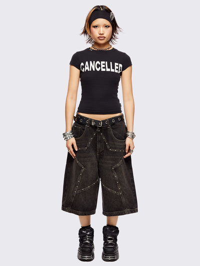 Star! Washed Jorts