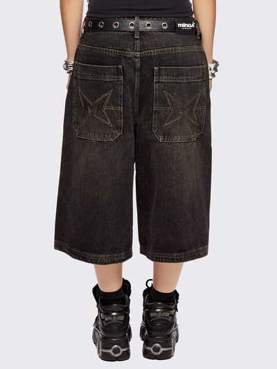 Star! Washed Jorts