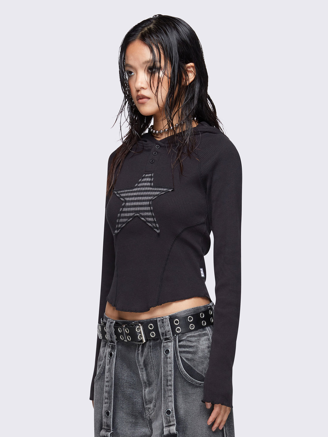 Black hooded top 2025