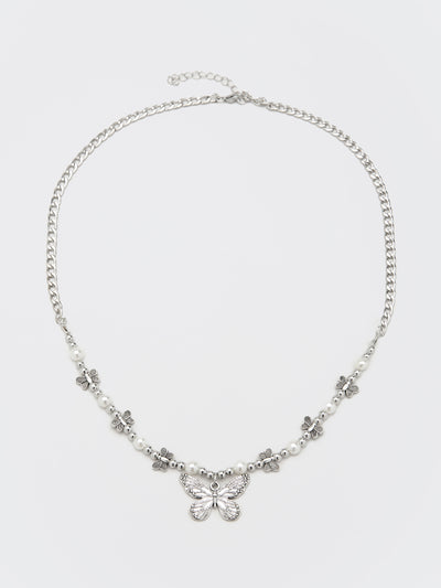 Mythical Butterfly Pearl Necklace - Minga London