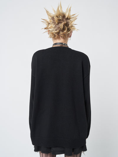 Broken Teddy Bear Jacquard Knit Jumper - Minga London