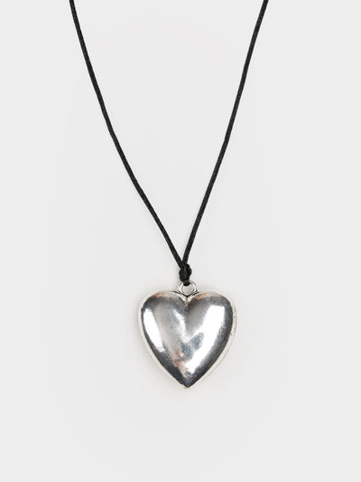 Chunky Heart Pendant Necklace - Minga London