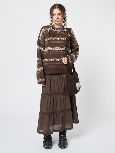 Grandma Jacquard Knit Jumper - Minga London